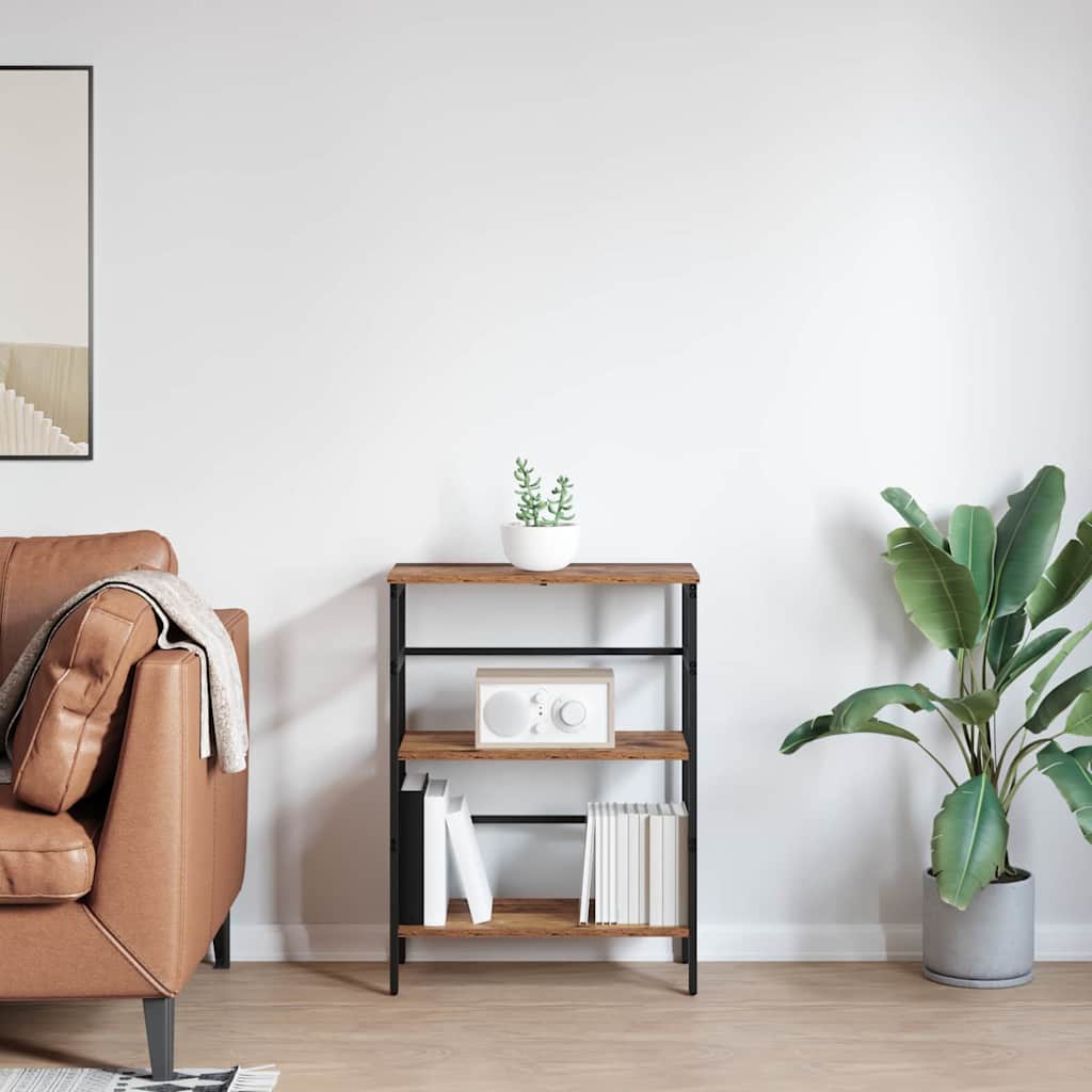 Boekenkast Oud Hout 60 x 29,5 x 81 cm Bewerkt hout is nu te koop bij PeponiXL, paradijselijk wonen!