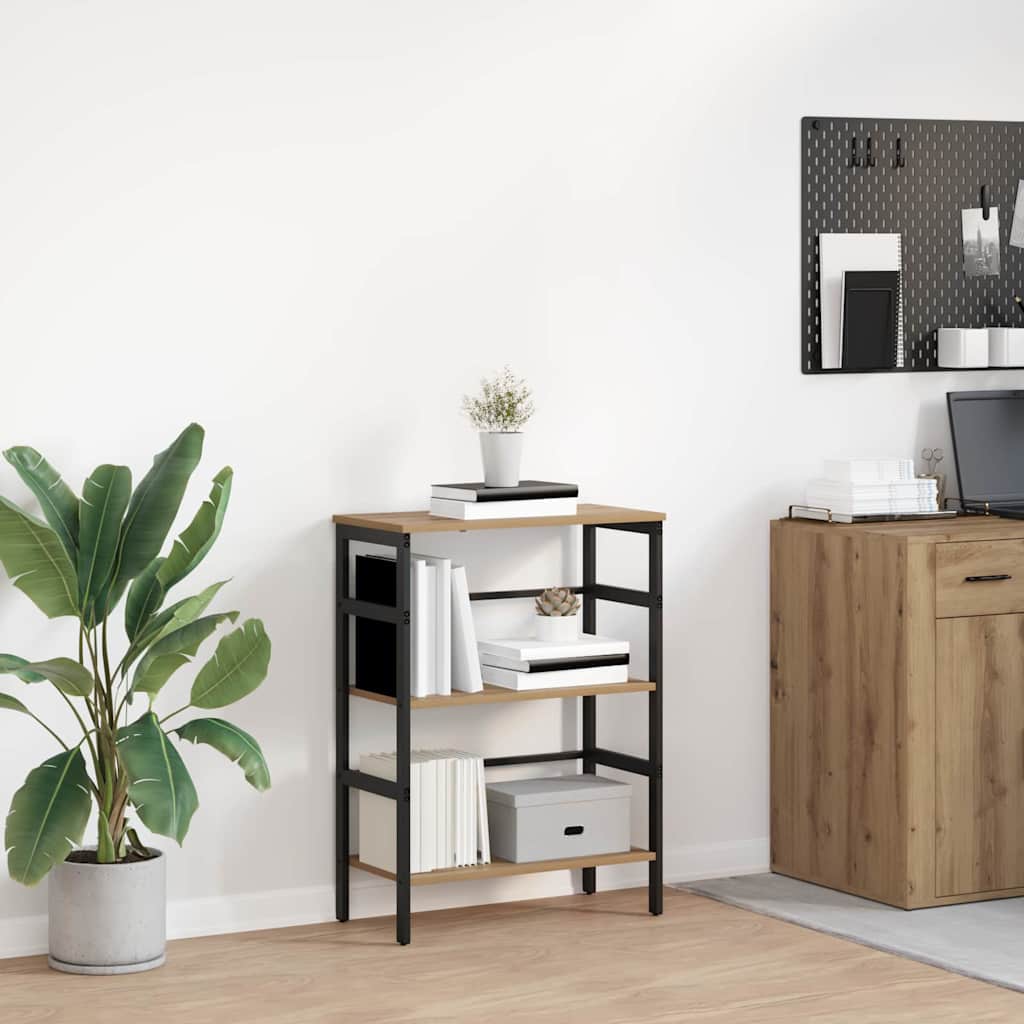 Boekenkast Artisan Eiken 60 x 29,5 x 81 cm Bewerkt hout is nu te koop bij PeponiXL, paradijselijk wonen!