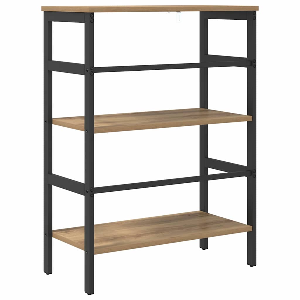 Boekenkast Artisan Eiken 60 x 29,5 x 81 cm Bewerkt hout is nu te koop bij PeponiXL, paradijselijk wonen!