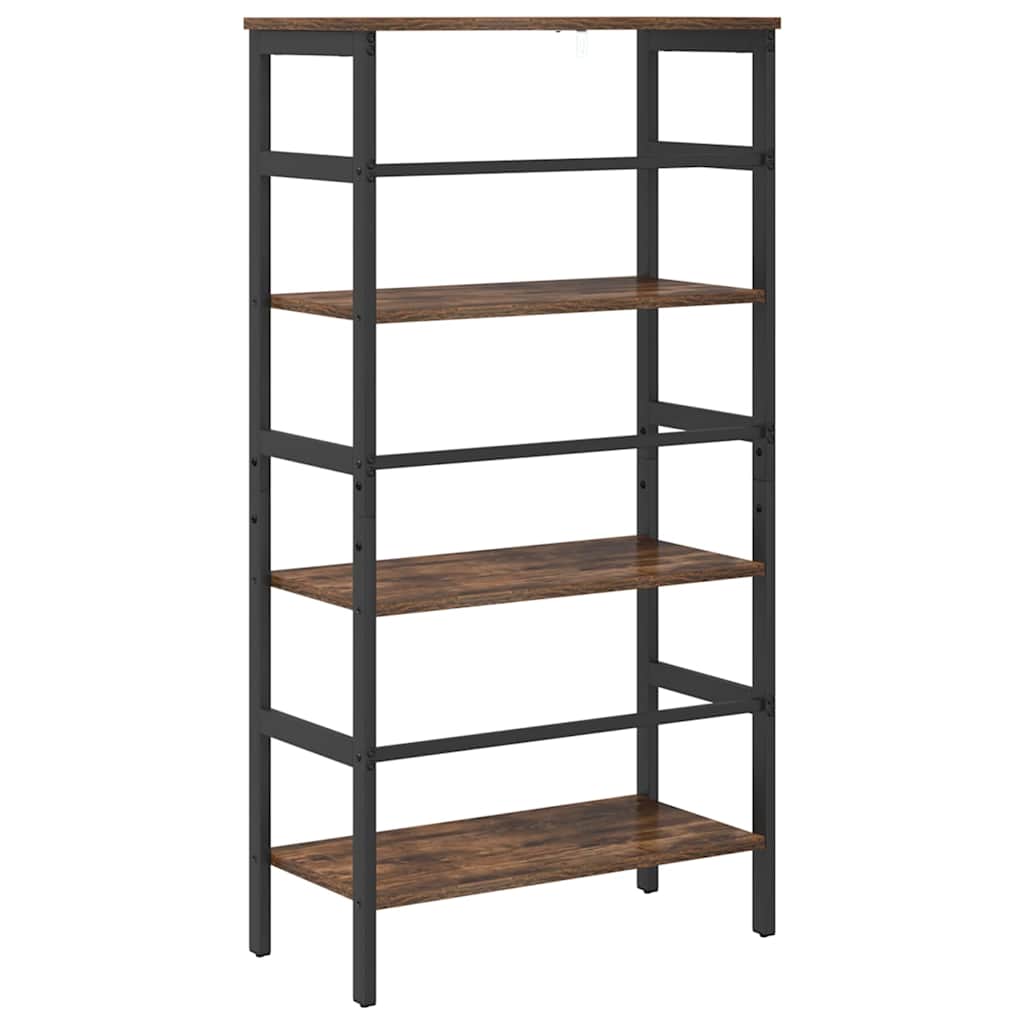 Boekenkast Gerookt eiken 60 x 29,5 x 115 cm Bewerkt hout is nu te koop bij PeponiXL, paradijselijk wonen!