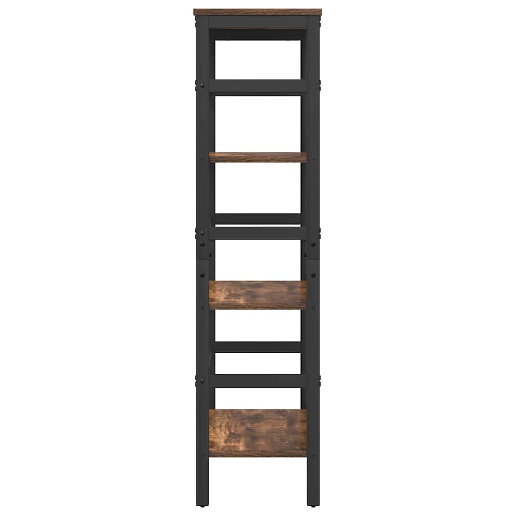 Boekenkast Gerookt eiken 60 x 29,5 x 115 cm Bewerkt hout is nu te koop bij PeponiXL, paradijselijk wonen!