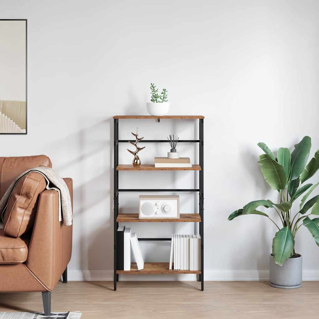 Boekenkast Oud Hout 60 x 29,5 x 115 cm Bewerkt hout is nu te koop bij PeponiXL, paradijselijk wonen!