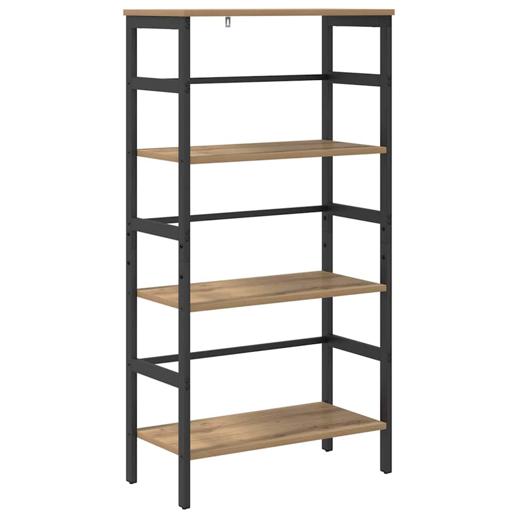 Boekenkast Artisan Eiken 60 x 29,5 x 115 cm Bewerkt hout is nu te koop bij PeponiXL, paradijselijk wonen!