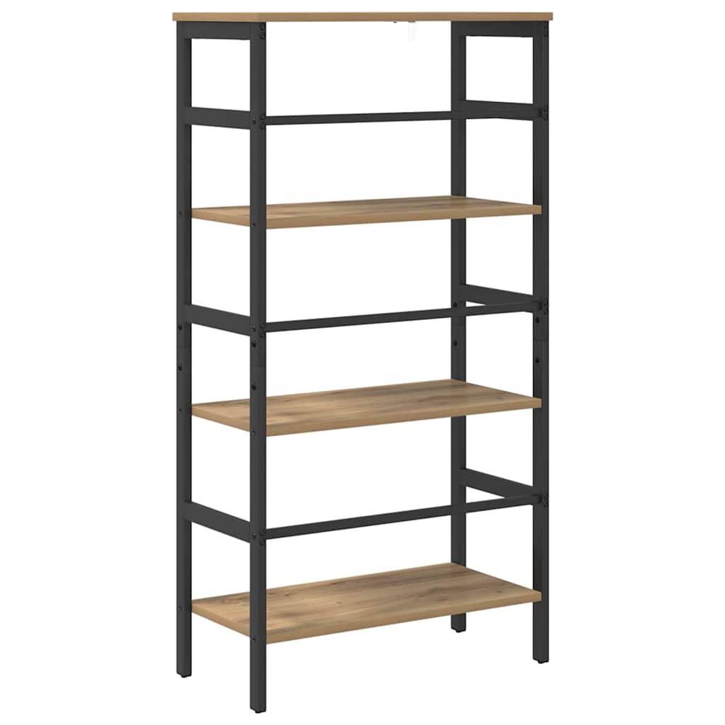 Boekenkast Artisan Eiken 60 x 29,5 x 115 cm Bewerkt hout is nu te koop bij PeponiXL, paradijselijk wonen!