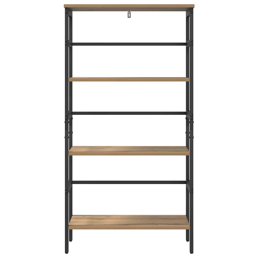 Boekenkast Artisan Eiken 60 x 29,5 x 115 cm Bewerkt hout is nu te koop bij PeponiXL, paradijselijk wonen!