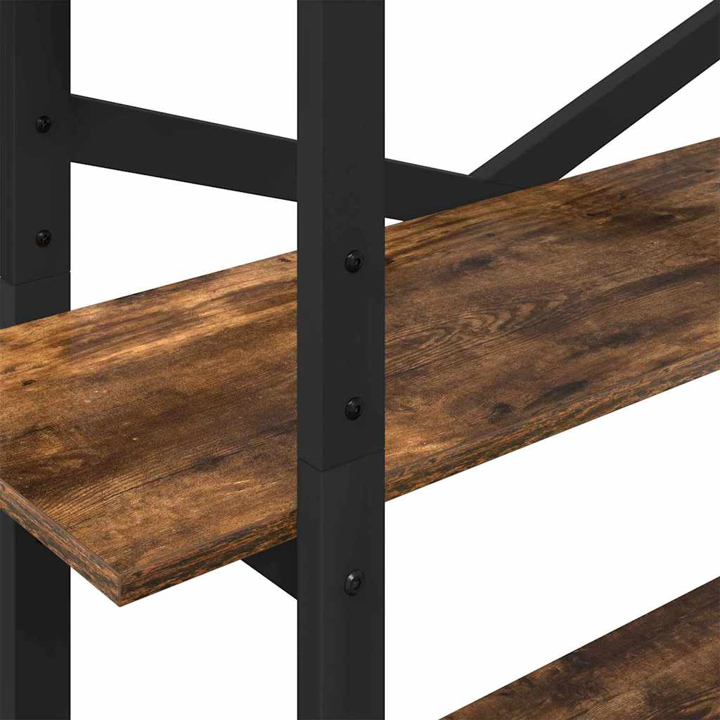 Boekenkast Gerookt eiken 100 x 33,5 x 178 cm Bewerkt hout is nu te koop bij PeponiXL, paradijselijk wonen!