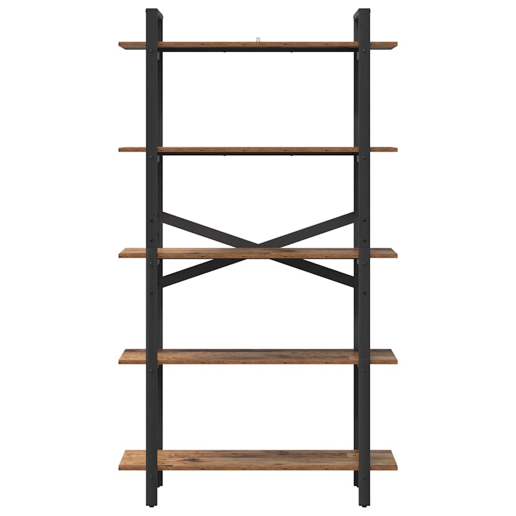 Boekenkast Oud Hout 100 x 33,5 x 178 cm Bewerkt hout is nu te koop bij PeponiXL, paradijselijk wonen!