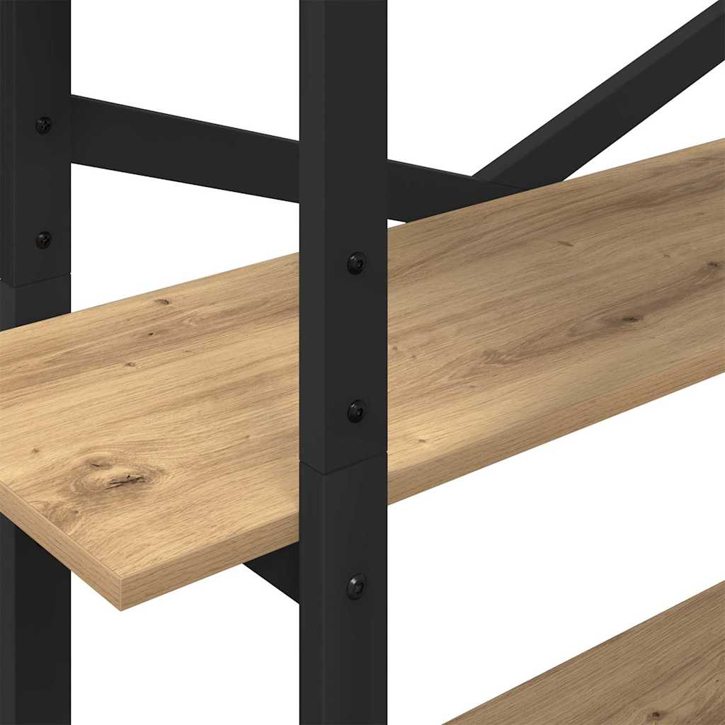 Boekenkast Artisan Eiken 100 x 33,5 x 178 cm Bewerkt hout is nu te koop bij PeponiXL, paradijselijk wonen!