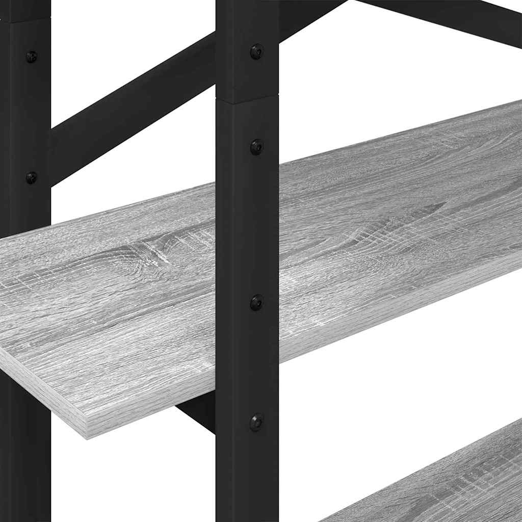 Boekenkast Grijs Sonoma 100 x 33,5 x 140 cm Bewerkt hout is nu te koop bij PeponiXL, paradijselijk wonen!