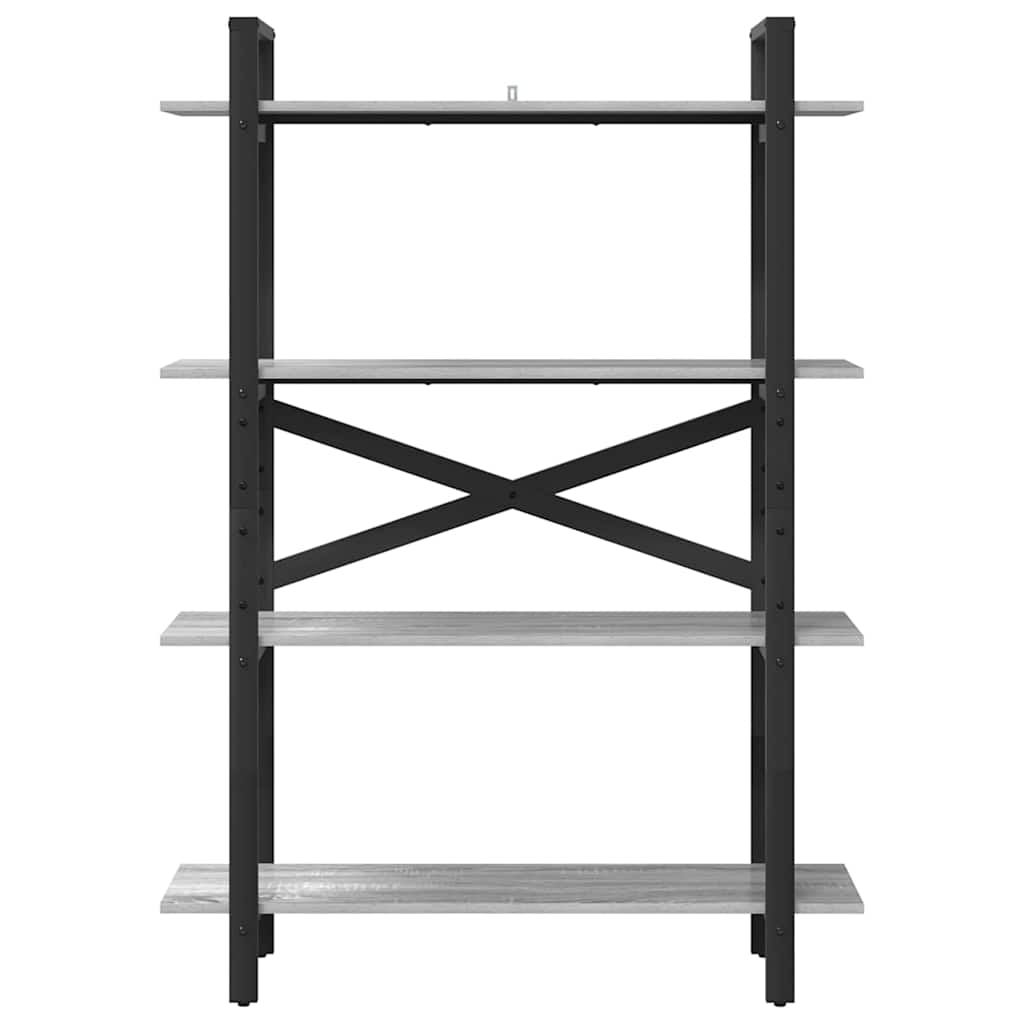 Boekenkast Grijs Sonoma 100 x 33,5 x 140 cm Bewerkt hout is nu te koop bij PeponiXL, paradijselijk wonen!