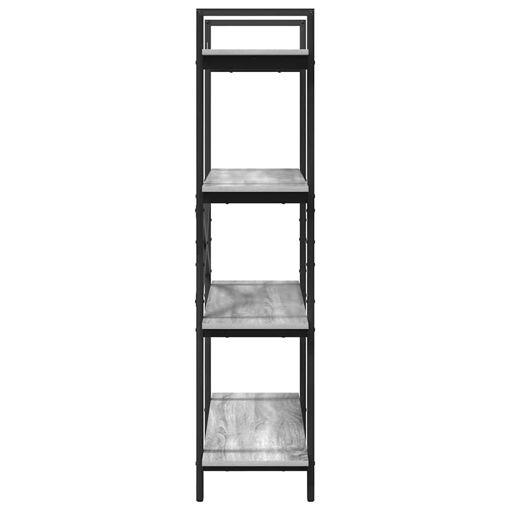 Boekenkast Grijs Sonoma 100 x 33,5 x 140 cm Bewerkt hout is nu te koop bij PeponiXL, paradijselijk wonen!