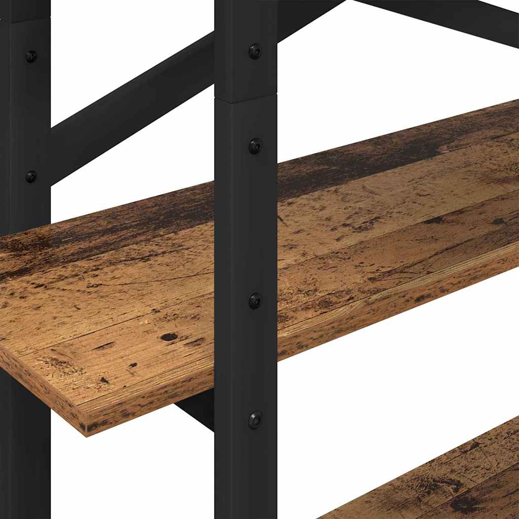 Boekenkast Oud Hout 100 x 33,5 x 140 cm Bewerkt hout is nu te koop bij PeponiXL, paradijselijk wonen!