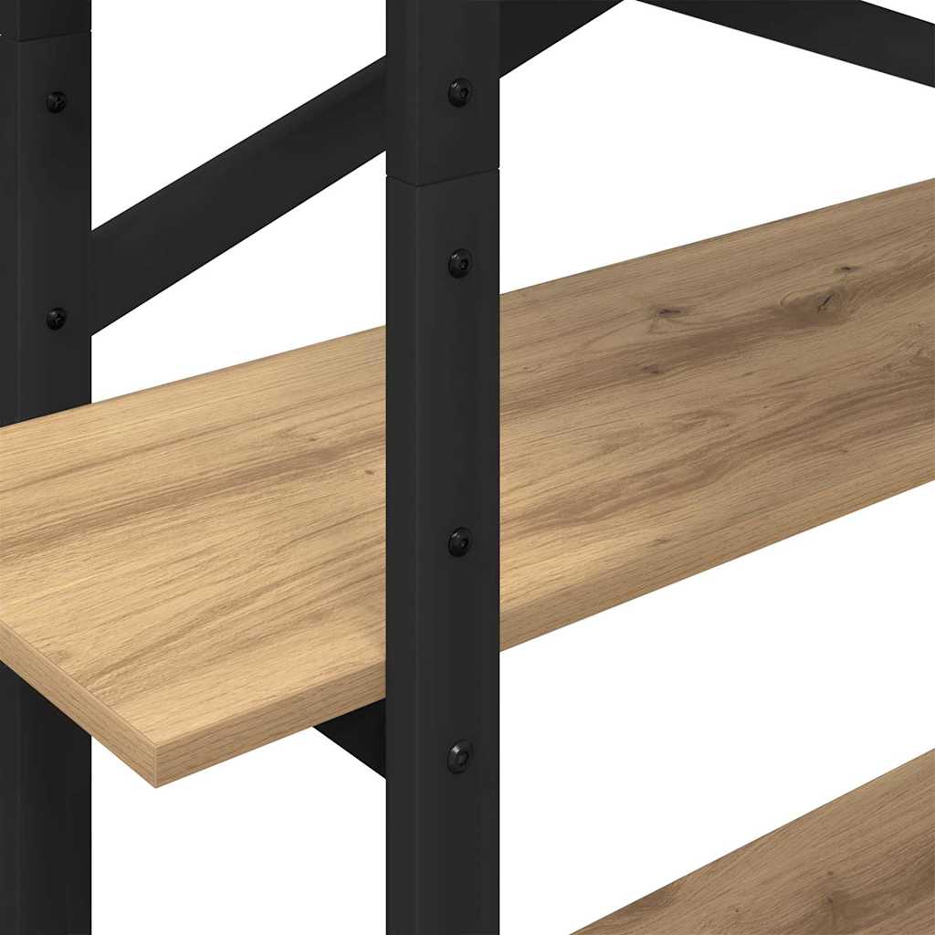 Boekenkast Artisan Eiken 100 x 33,5 x 140 cm Bewerkt hout is nu te koop bij PeponiXL, paradijselijk wonen!