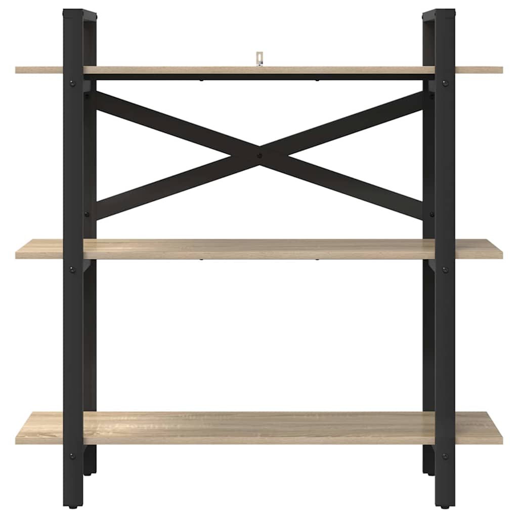 Boekenkast Sonoma Eiken 100 x 33,5 x 102 cm Bewerkt hout is nu te koop bij PeponiXL, paradijselijk wonen!