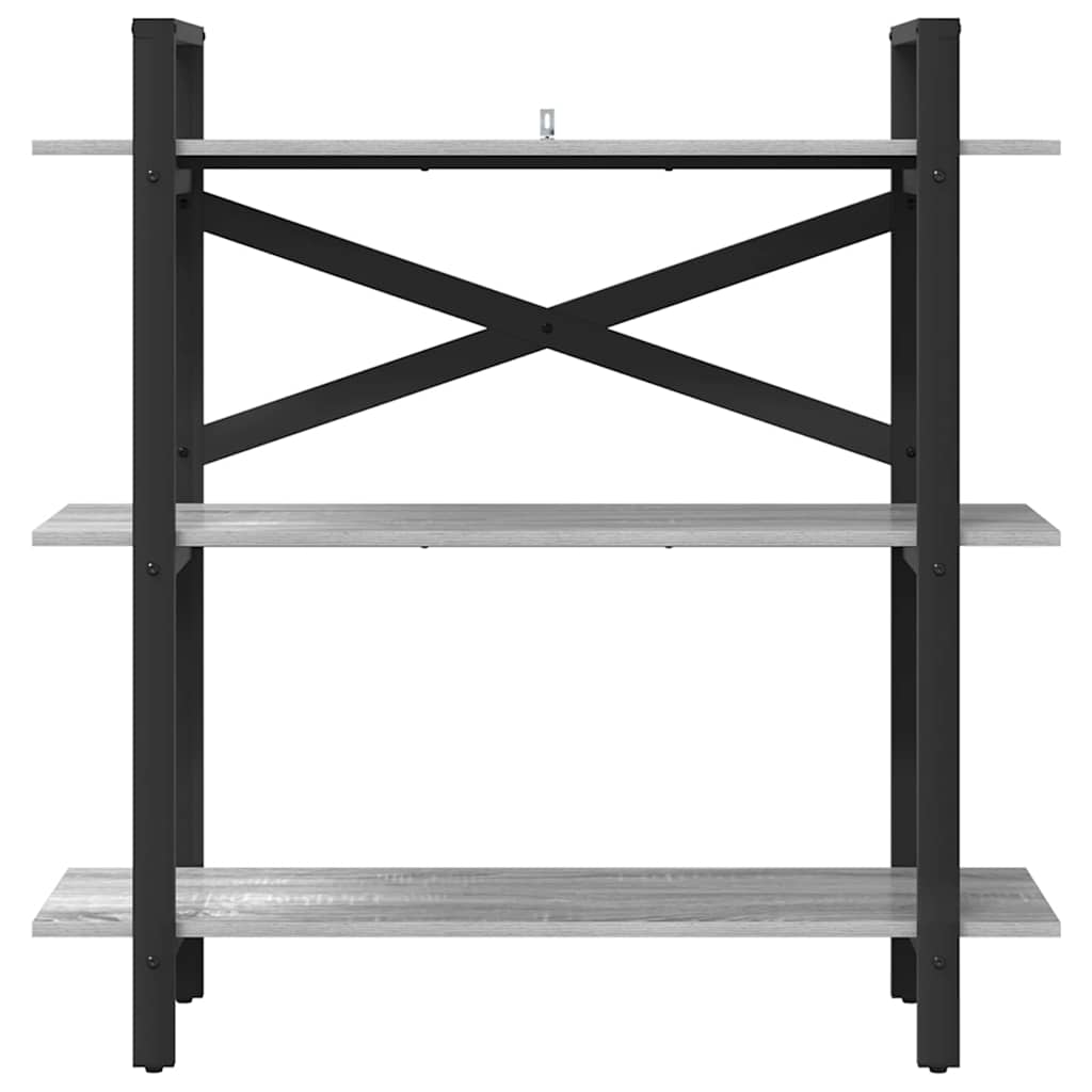 Boekenkast Grijs Sonoma 100 x 33,5 x 102 cm Bewerkt hout is nu te koop bij PeponiXL, paradijselijk wonen!