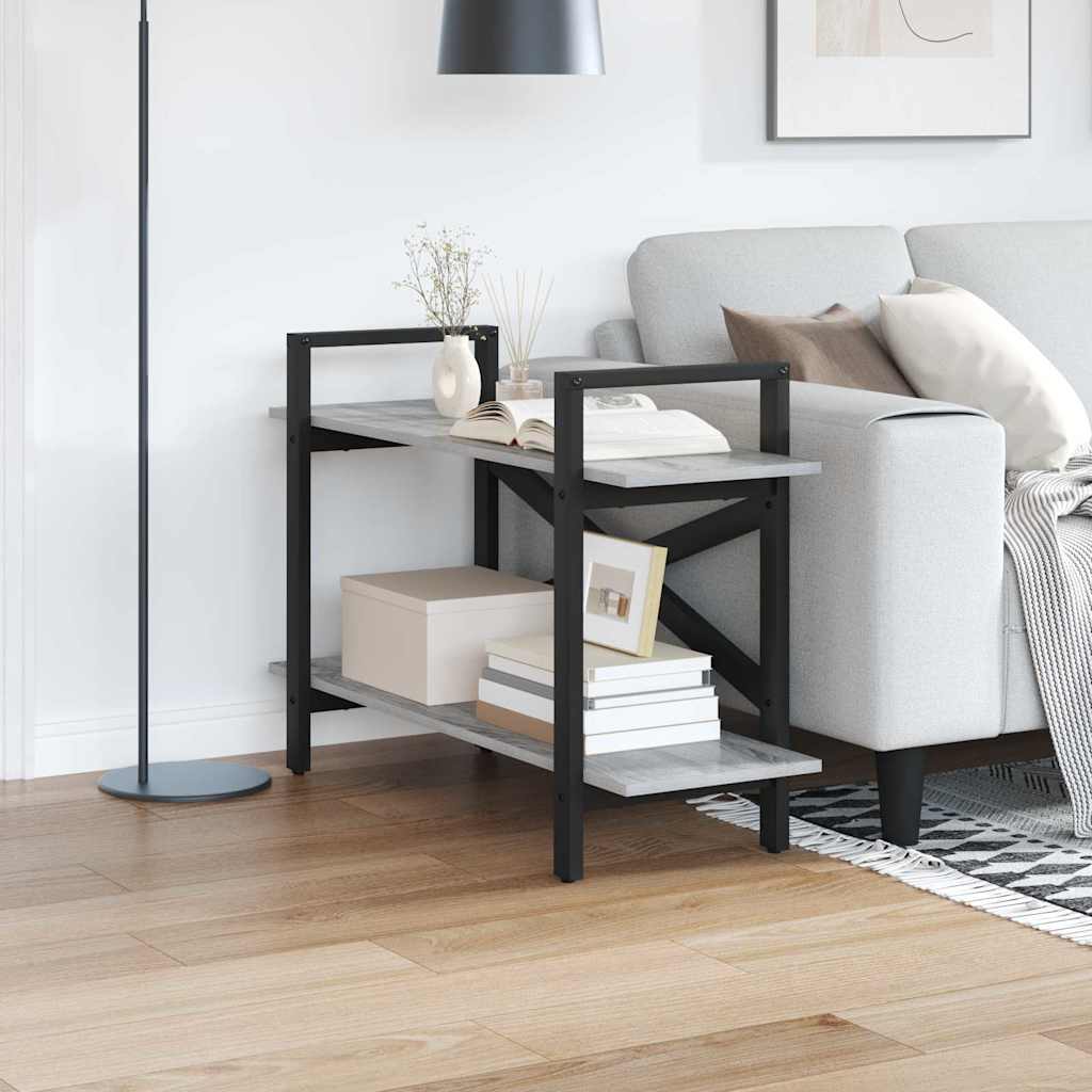 Boekenkast Grijs Sonoma 100 x 33,5 x 64 cm Bewerkt hout is nu te koop bij PeponiXL, paradijselijk wonen!