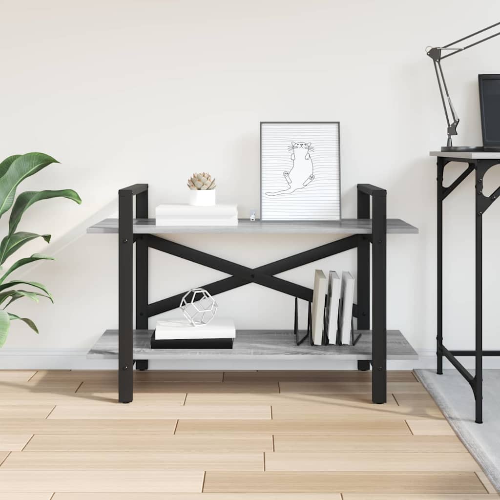 Boekenkast Grijs Sonoma 100 x 33,5 x 64 cm Bewerkt hout is nu te koop bij PeponiXL, paradijselijk wonen!