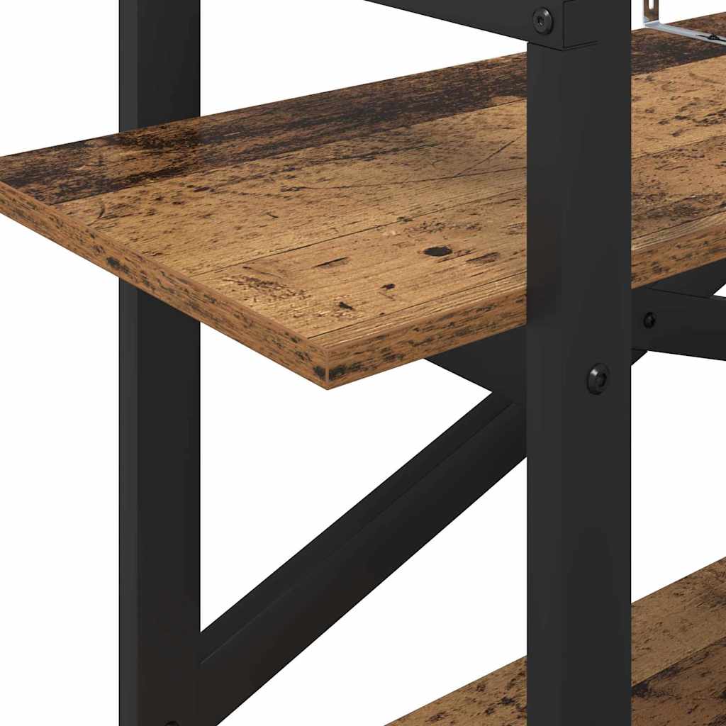 Boekenkast Oud Hout 100 x 33,5 x 64 cm Bewerkt hout is nu te koop bij PeponiXL, paradijselijk wonen!