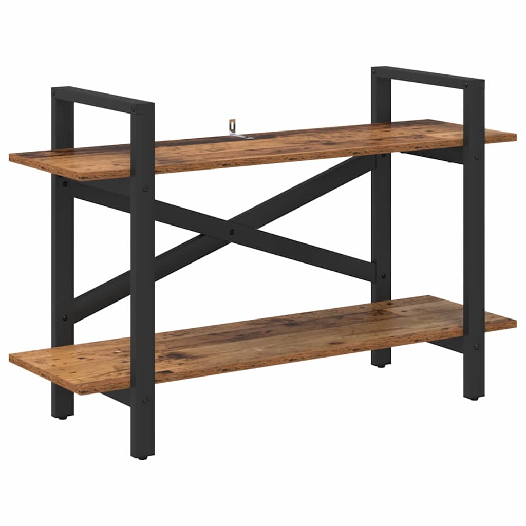 Boekenkast Oud Hout 100 x 33,5 x 64 cm Bewerkt hout is nu te koop bij PeponiXL, paradijselijk wonen!