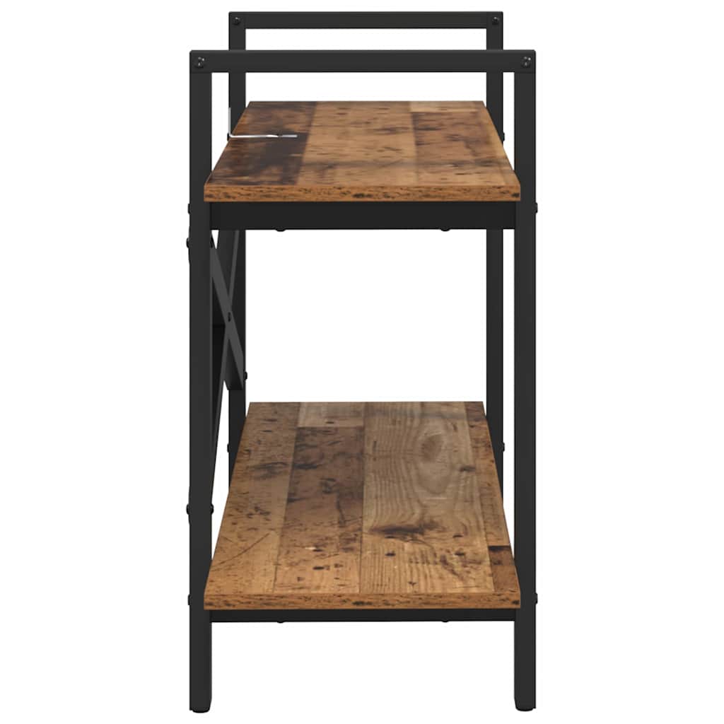 Boekenkast Oud Hout 100 x 33,5 x 64 cm Bewerkt hout is nu te koop bij PeponiXL, paradijselijk wonen!