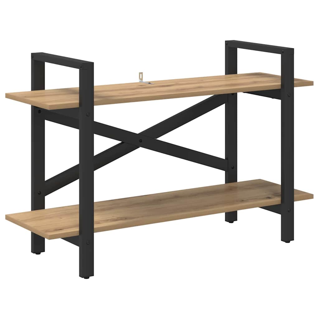 Boekenkast Artisan Eiken 100 x 33,5 x 64 cm Bewerkt hout is nu te koop bij PeponiXL, paradijselijk wonen!