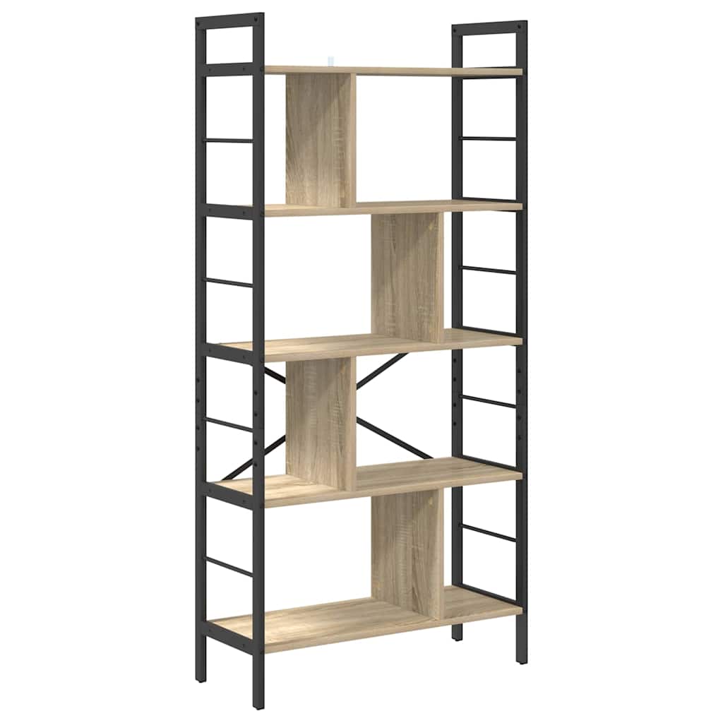Boekenkast Sonoma Eiken 75 x 30 x 156 cm Bewerkt hout is nu te koop bij PeponiXL, paradijselijk wonen!