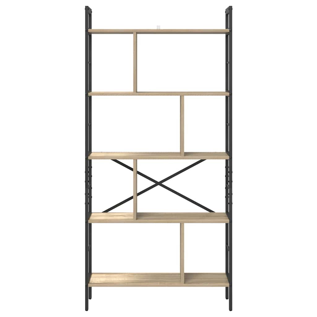 Boekenkast Sonoma Eiken 75 x 30 x 156 cm Bewerkt hout is nu te koop bij PeponiXL, paradijselijk wonen!