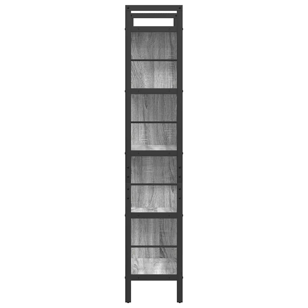 Boekenkast Grijs Sonoma 75 x 30 x 156 cm Bewerkt hout is nu te koop bij PeponiXL, paradijselijk wonen!