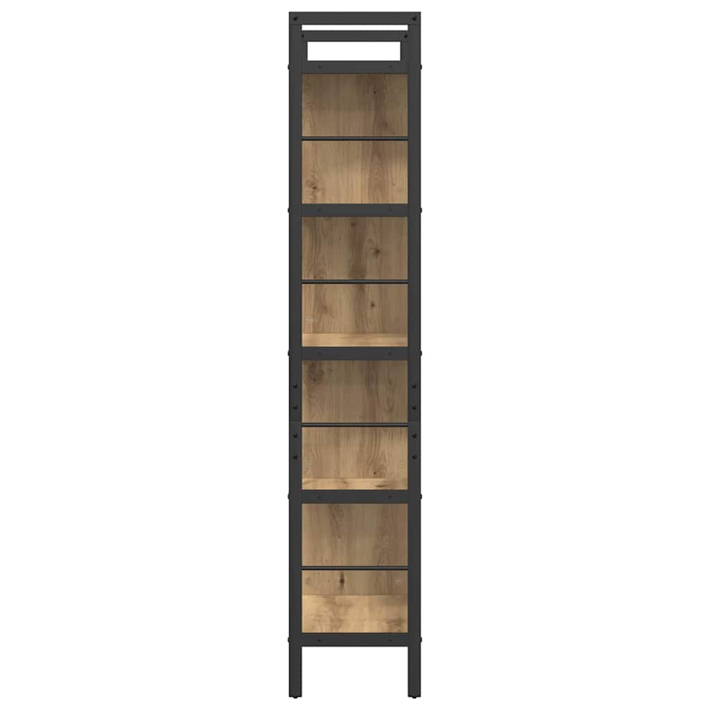 Boekenkast Artisan Eiken 75 x 30 x 156 cm Bewerkt hout is nu te koop bij PeponiXL, paradijselijk wonen!