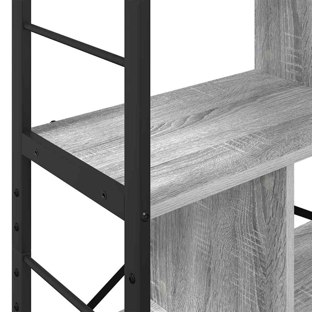 Boekenkast Grijs Sonoma 75 x 30 x 123,5 cm Bewerkt hout is nu te koop bij PeponiXL, paradijselijk wonen!