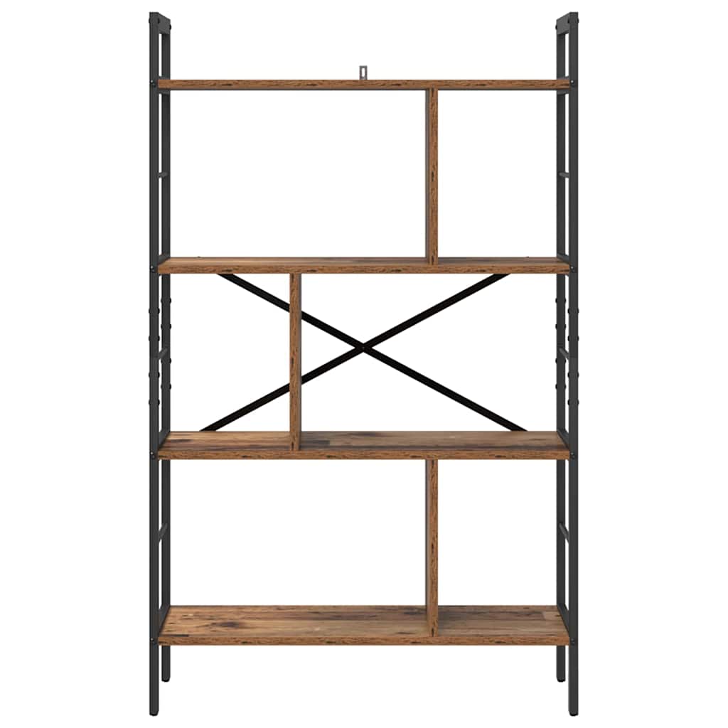 Boekenkast Oud Hout 75 x 30 x 123,5 cm Bewerkt hout is nu te koop bij PeponiXL, paradijselijk wonen!