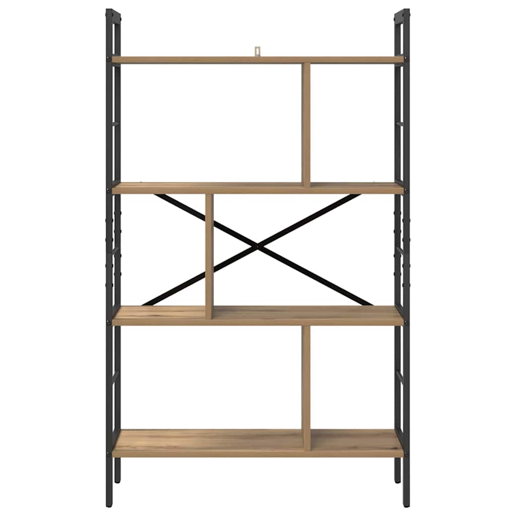 Boekenkast Artisan Eiken 75 x 30 x 123,5 cm Bewerkt hout is nu te koop bij PeponiXL, paradijselijk wonen!