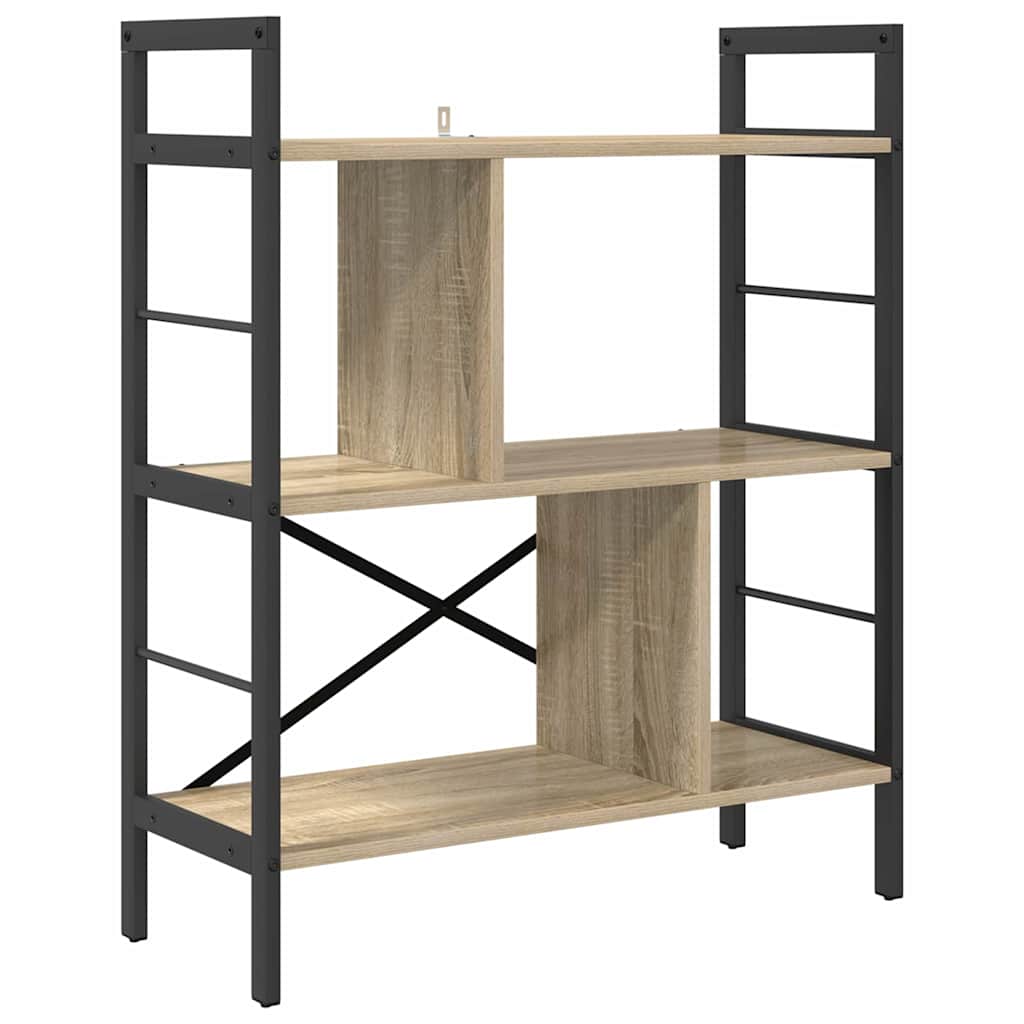 Boekenkast Sonoma Eiken 75 x 30 x 91 cm Bewerkt hout is nu te koop bij PeponiXL, paradijselijk wonen!
