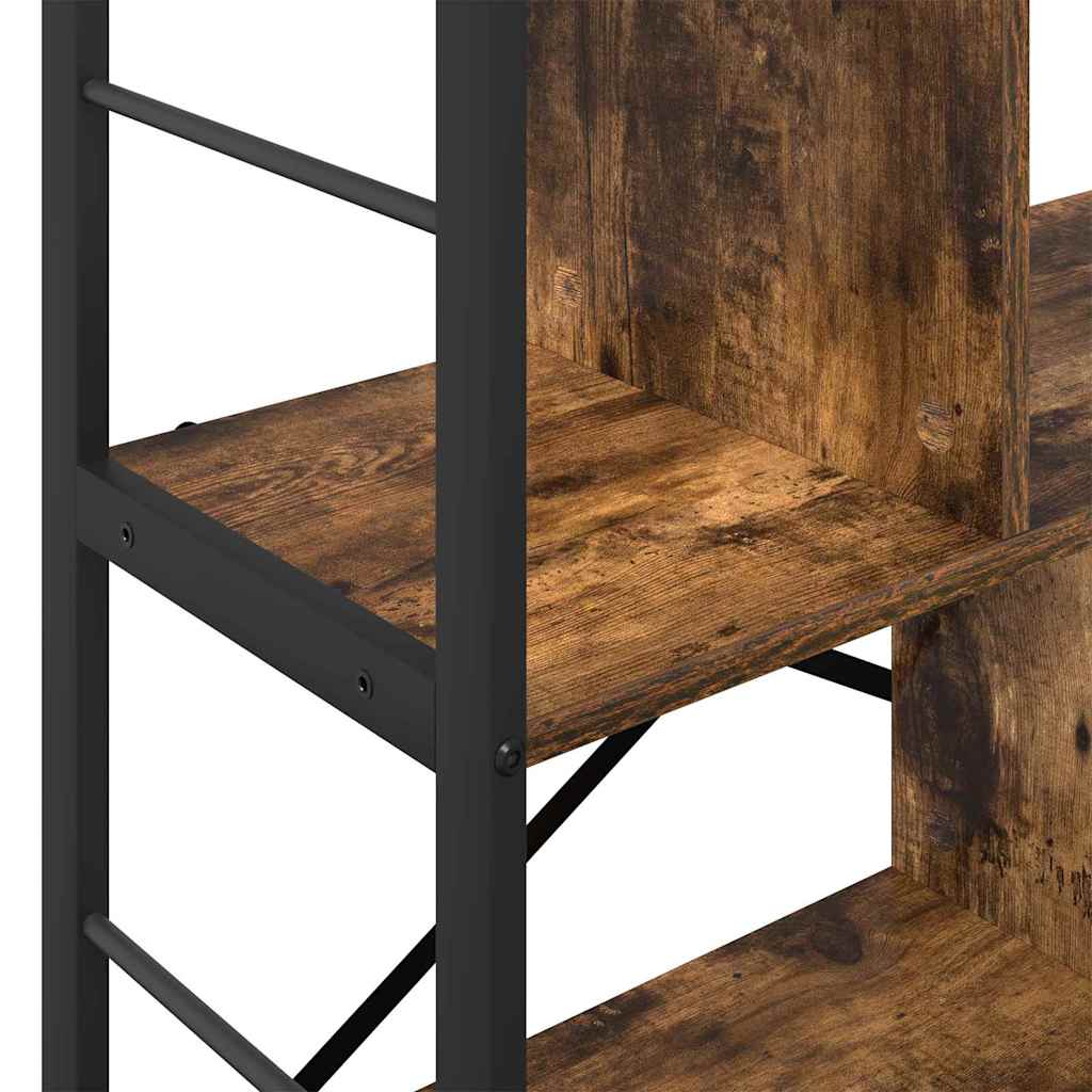 Boekenkast Gerookt eiken 75 x 30 x 91 cm Bewerkt hout is nu te koop bij PeponiXL, paradijselijk wonen!