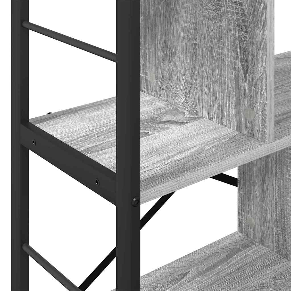 Boekenkast Grijs Sonoma 75 x 30 x 91 cm Bewerkt hout is nu te koop bij PeponiXL, paradijselijk wonen!