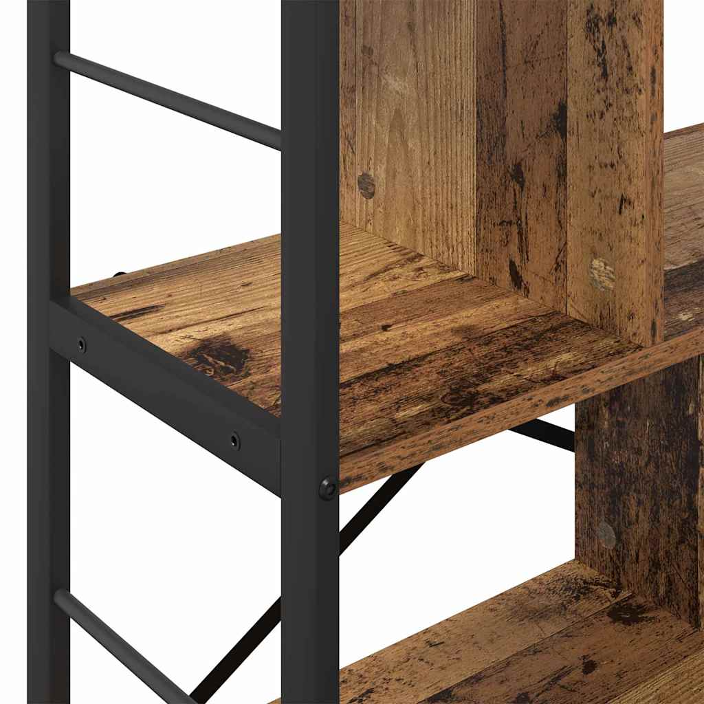 Boekenkast Oud Hout 75 x 30 x 91 cm Bewerkt hout is nu te koop bij PeponiXL, paradijselijk wonen!