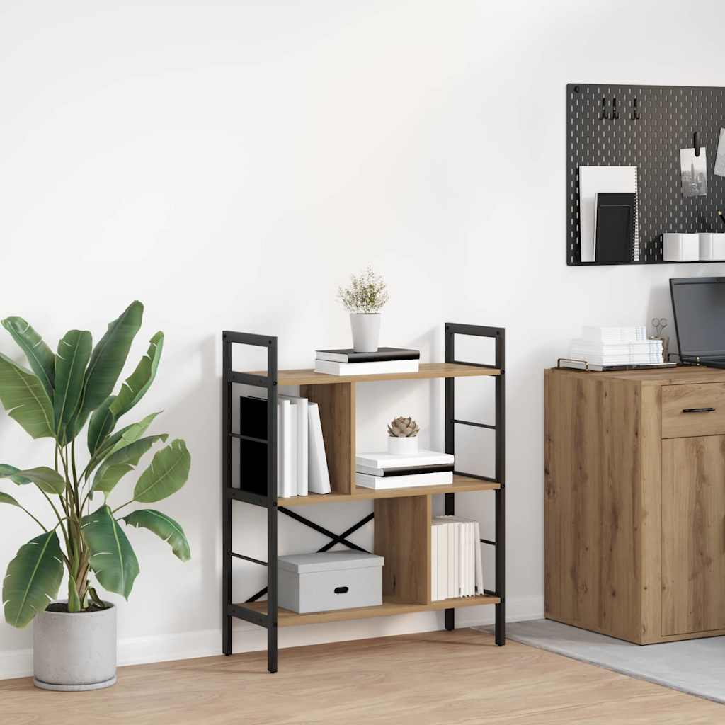 Boekenkast Artisan Eiken 75 x 30 x 91 cm Bewerkt hout is nu te koop bij PeponiXL, paradijselijk wonen!