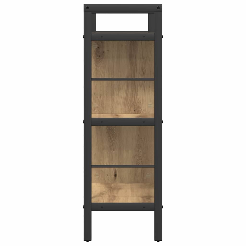 Boekenkast Artisan Eiken 75 x 30 x 91 cm Bewerkt hout is nu te koop bij PeponiXL, paradijselijk wonen!