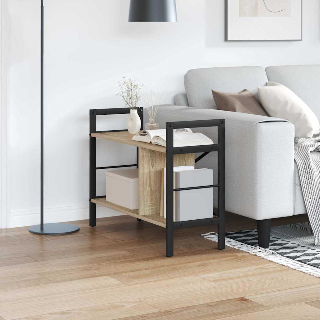 Boekenkast Sonoma Eiken 75 x 30 x 58,5 cm Bewerkt hout is nu te koop bij PeponiXL, paradijselijk wonen!