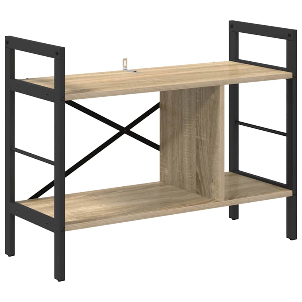 Boekenkast Sonoma Eiken 75 x 30 x 58,5 cm Bewerkt hout is nu te koop bij PeponiXL, paradijselijk wonen!