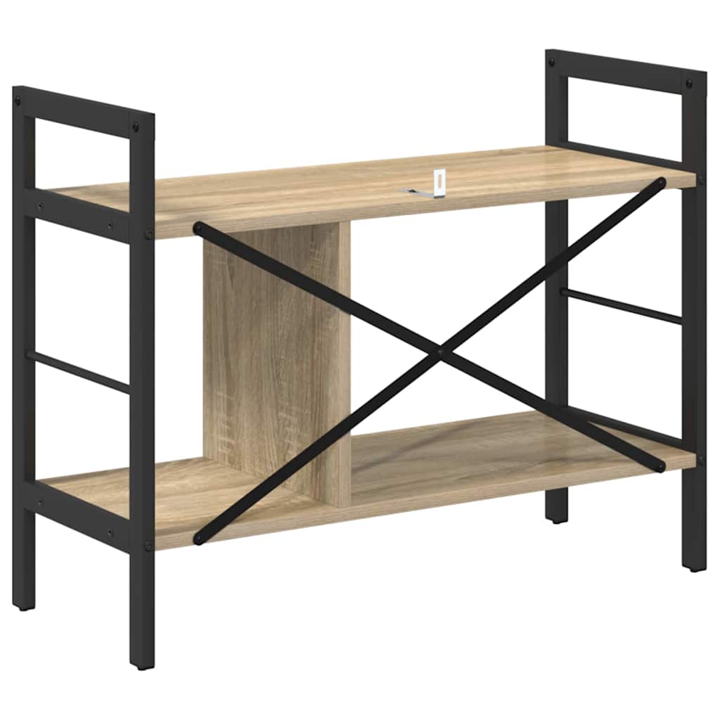 Boekenkast Sonoma Eiken 75 x 30 x 58,5 cm Bewerkt hout is nu te koop bij PeponiXL, paradijselijk wonen!