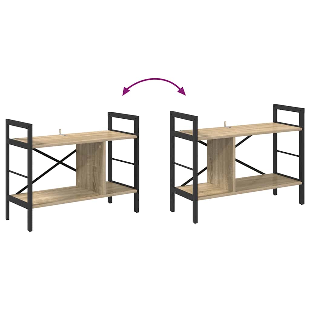 Boekenkast Sonoma Eiken 75 x 30 x 58,5 cm Bewerkt hout is nu te koop bij PeponiXL, paradijselijk wonen!