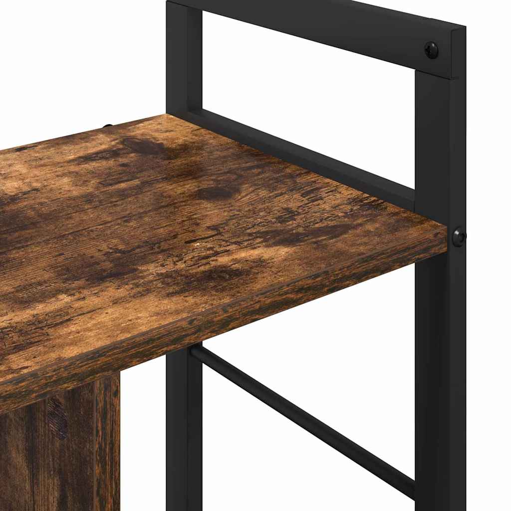 Boekenkast Gerookt eiken 75 x 30 x 58,5 cm Bewerkt hout is nu te koop bij PeponiXL, paradijselijk wonen!