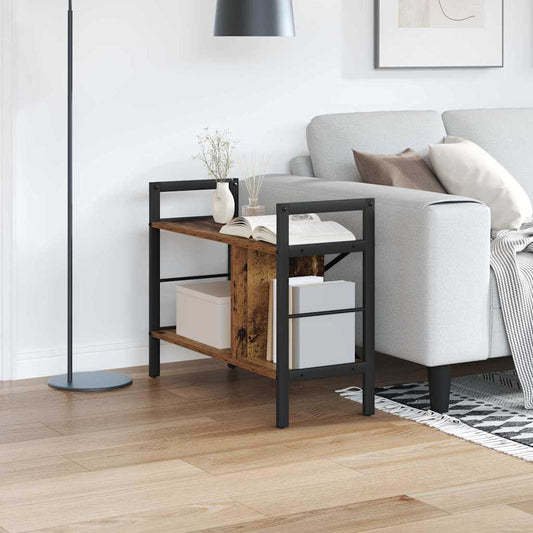 Boekenkast Oud Hout 75 x 30 x 58,5 cm Bewerkt hout is nu te koop bij PeponiXL, paradijselijk wonen!