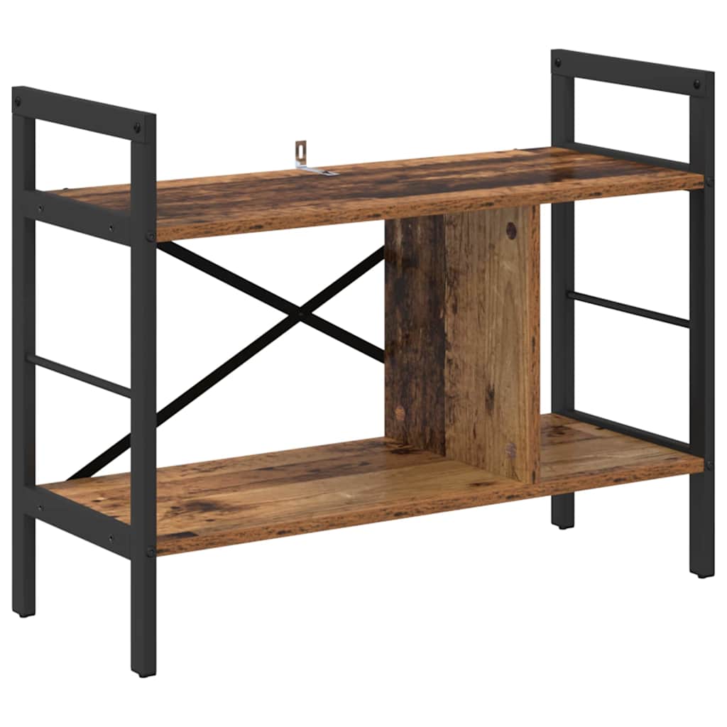 Boekenkast Oud Hout 75 x 30 x 58,5 cm Bewerkt hout is nu te koop bij PeponiXL, paradijselijk wonen!