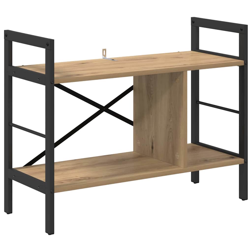 Boekenkast Artisan Eiken 75 x 30 x 58,5 cm Bewerkt hout is nu te koop bij PeponiXL, paradijselijk wonen!