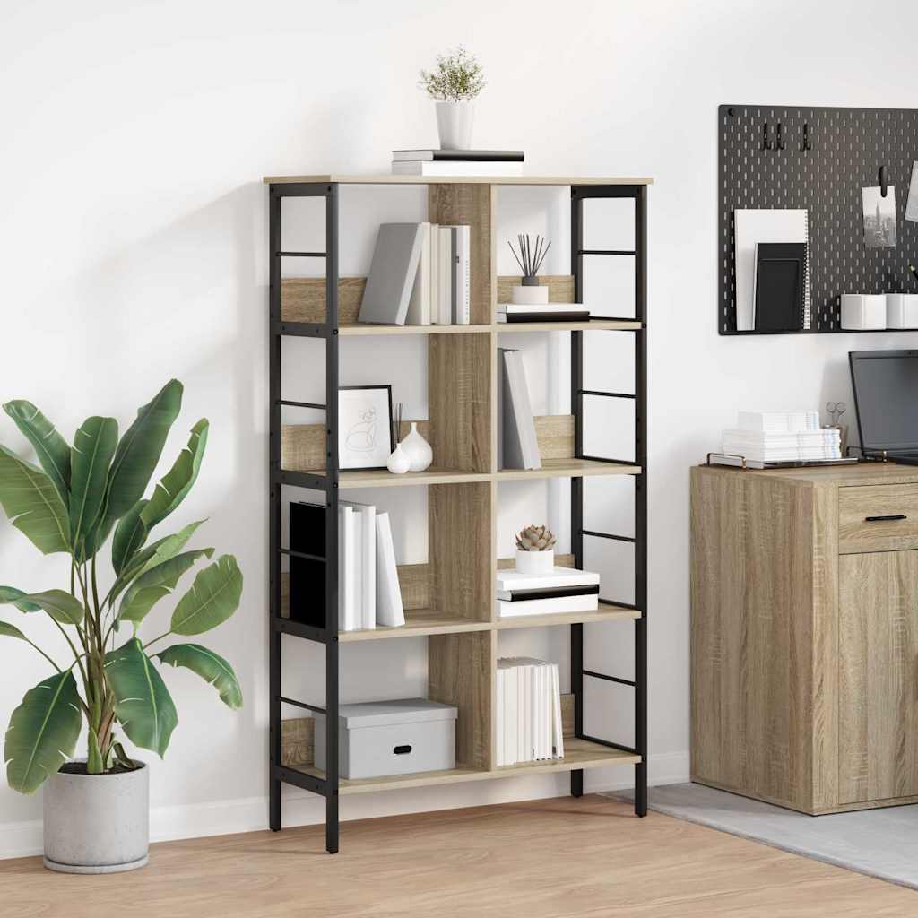Boekenkast Sonoma Eiken 82 x 32 x 144,5 cm Bewerkt hout is nu te koop bij PeponiXL, paradijselijk wonen!