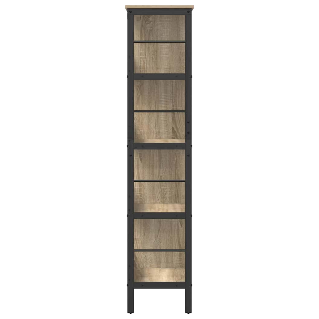 Boekenkast Sonoma Eiken 82 x 32 x 144,5 cm Bewerkt hout is nu te koop bij PeponiXL, paradijselijk wonen!