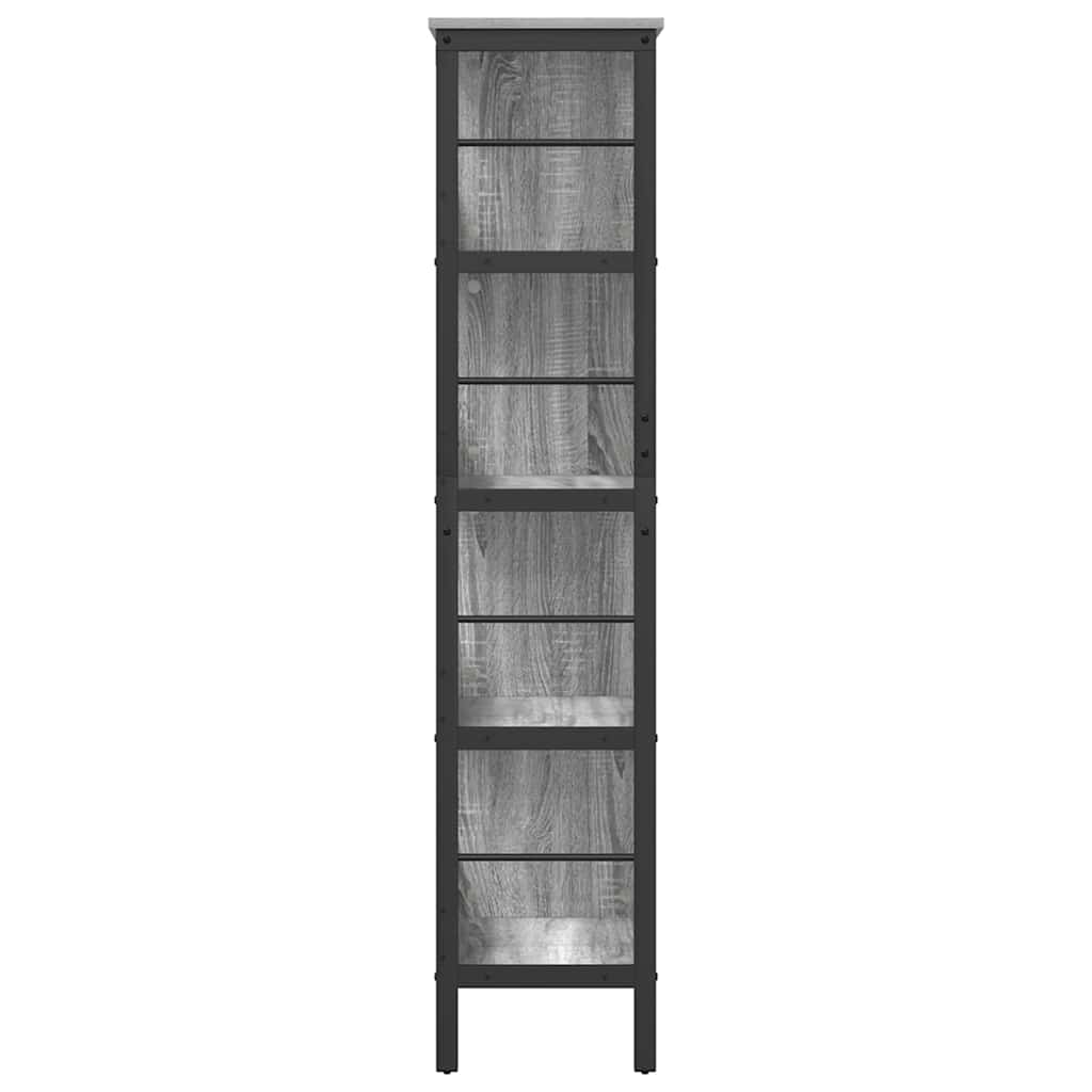 Boekenkast Grijs Sonoma 82 x 32 x 144,5 cm Bewerkt hout is nu te koop bij PeponiXL, paradijselijk wonen!