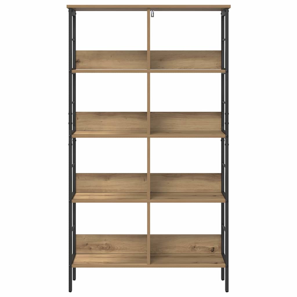 Boekenkast Artisan Eiken 82 x 32 x 144,5 cm Bewerkt hout is nu te koop bij PeponiXL, paradijselijk wonen!